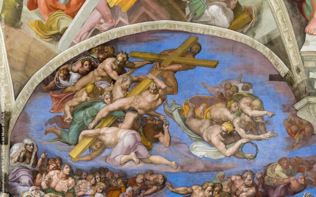 Michał Anioł, fresk oryginalny w Kaplicy Sykstyńskiej