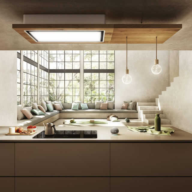 Okap Sufitowy Lullaby z funkcją Connectivity i technologią Comfort Silence, Elica