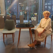 Hanna Lachert z ojcem
Tadeuszem Sobockim.