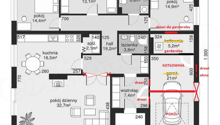 Funkcjonalne poprawki w salonie z aneksem