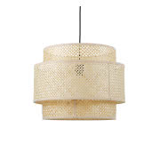Lampa wisząca z drewna bambusowego Finja