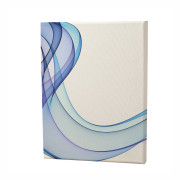 Obraz gładkie fale z odcieniem niebieskiego, PIXERS