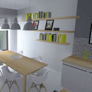 Wizualizacja jadalni - proj. Katarzyna Kłosińska