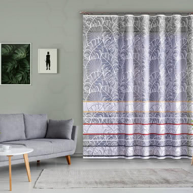 Firana LIŚCIE + PASY 624 D691