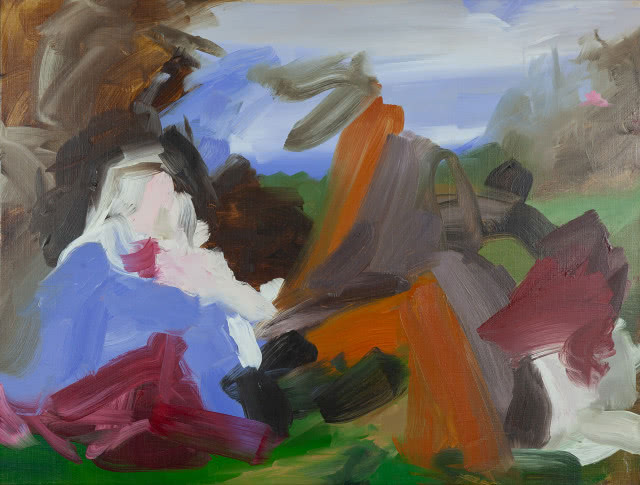 Elise Ansel, „Przeczucie II”, 2013, olej, płótno,
76,5 × 102 cm, Kolekcja MOCAK-u