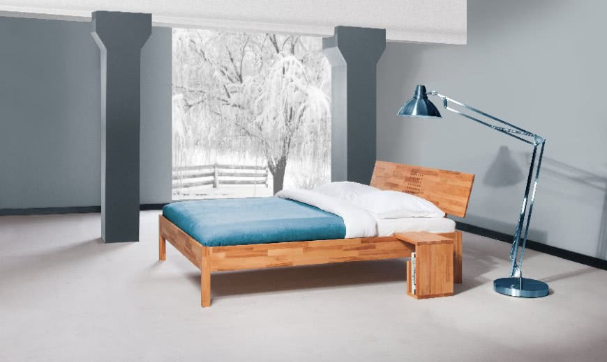 Drewniane meble do sypialni - łóżko Vento A