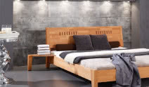 Drewniane łóżko Space - do dużej i małej sypialni