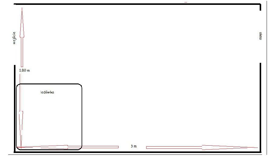 Stolik w małej kuchni