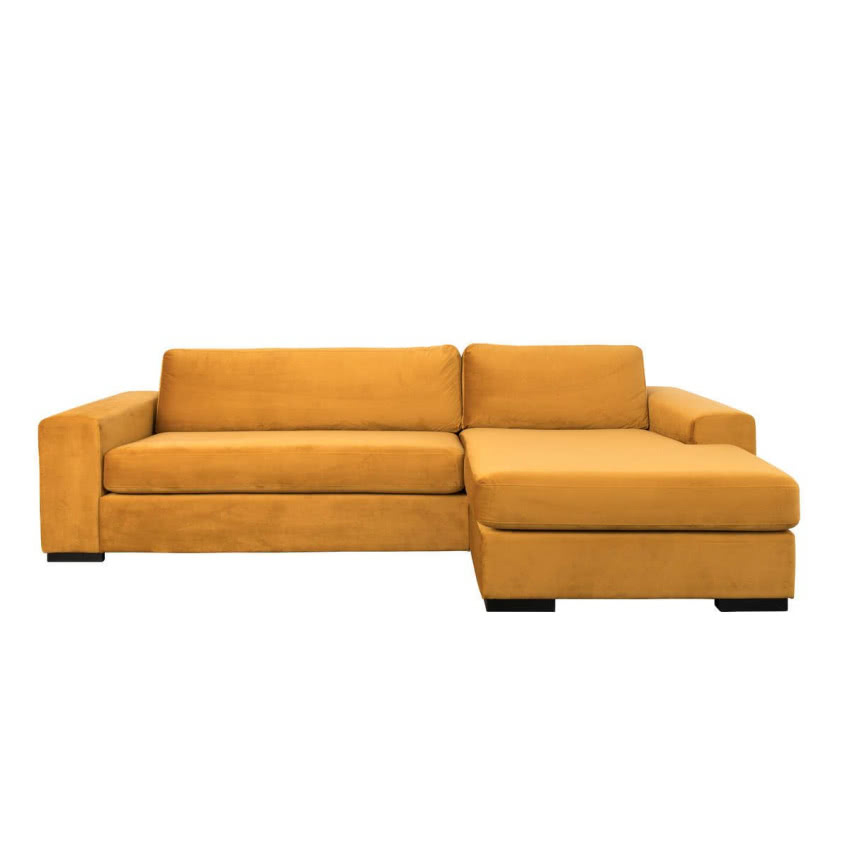 Sofa Fiep prawostronna musztardowa, Dutch House,...
