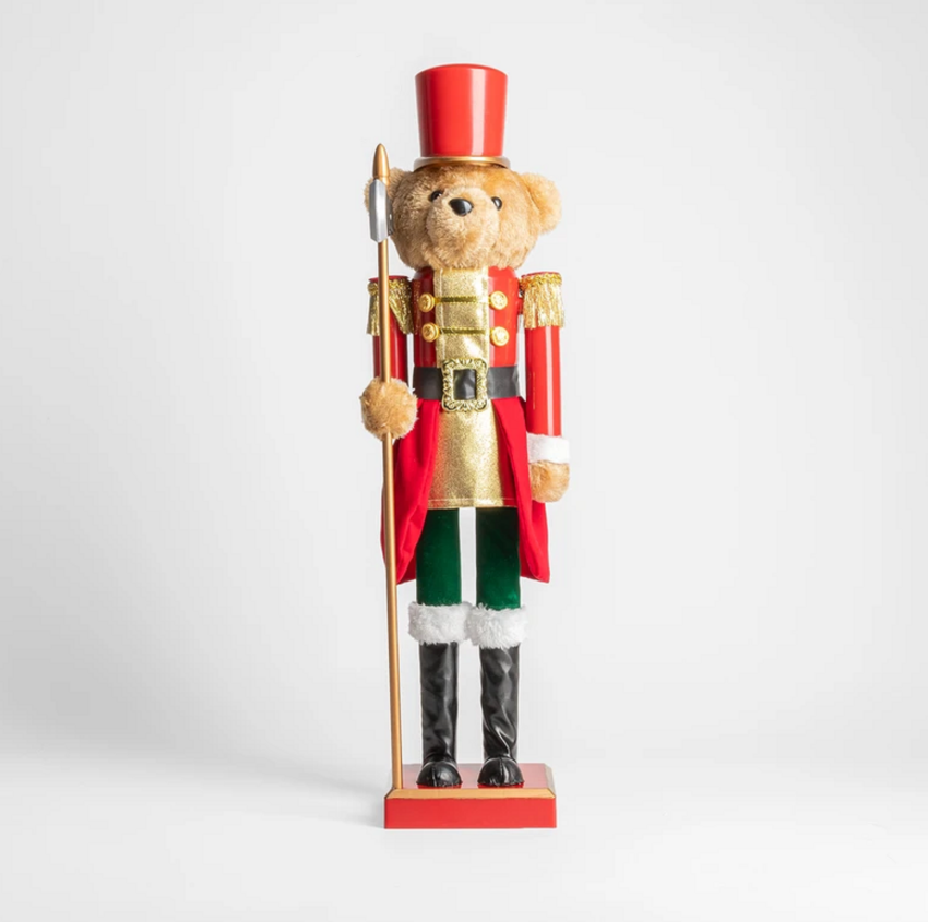 Dekoracja świąteczny miś czerwono-złoty, 119 zł,...