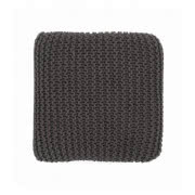 Szara poducha z bawełny i pianki polistyrenowej