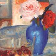 Ignacy
Zygmuntowicz,
„Róże w wazonie”,
olej,...