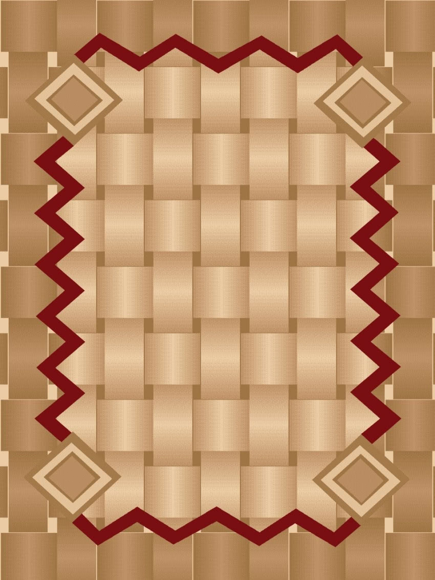 Dywan ze stylizowanym artdecowskim wzorem,...