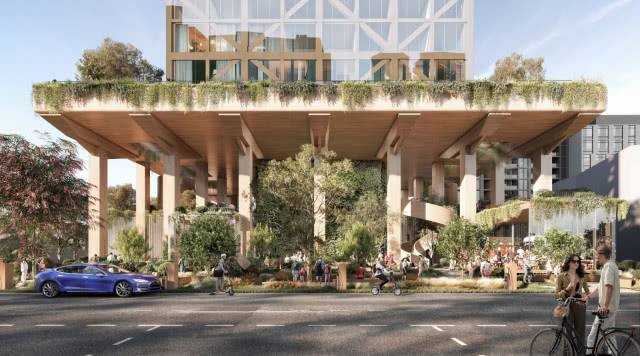 widok z przodu na we