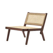 Dwa okrągłe stoliki rattanowe, Madam Stoltz,...