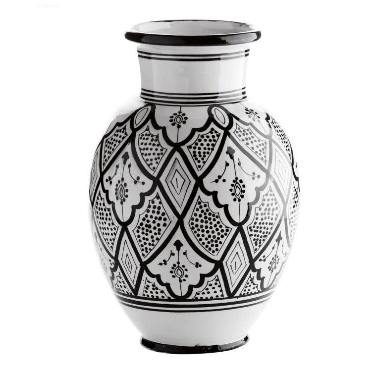 Ceramiczna waza z marokańskim wzorem