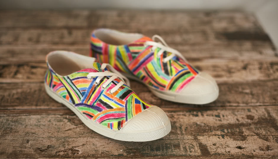 „Paysage polonais” Jana Bajtlika na kultowych francuskich tenisówkach Bensimon