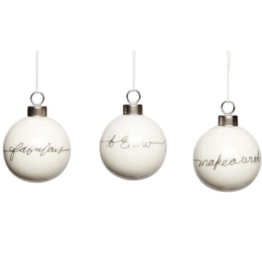 Bombki choinkowe Make a Wish (3/set) 6Ø cm,...