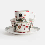 Pościel świąteczna, niebiesko-szara 160x200, 79...