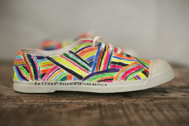 „Paysage polonais” Jana Bajtlika na kultowych francuskich tenisówkach Bensimon