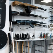 Maszyny szermiercze projektu Agaty Żmudzkiej