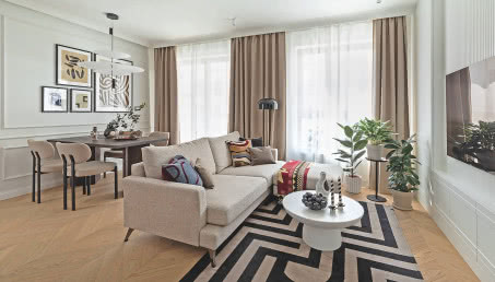 Klasyka i prostota. Zaglądamy do mieszkania młodego małżeństwa