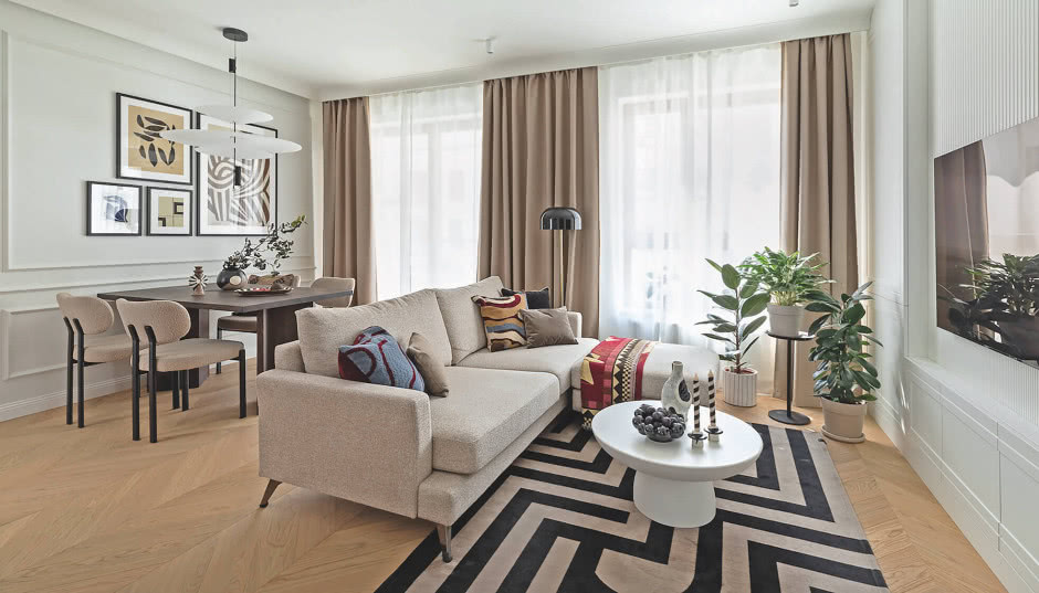 Klasyka i prostota. Zaglądamy do mieszkania młodego małżeństwa