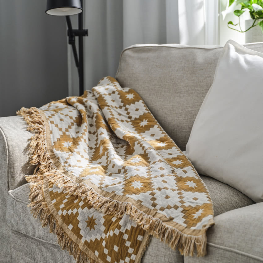 Pled SVARTFRYLE o żakardowym splocie z...