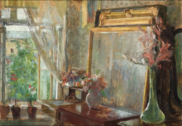 Olga Boznańska, Wnętrze, 1906, Muzeum Narodowe w Krakowie.