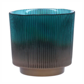 Świecznik Carmen Teal 14 cm, Miloo Home, 49 zł