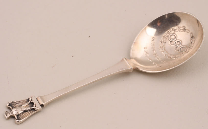 Łyżka pamiątkowa, Niemcy, Duesseldorf, złotnik...