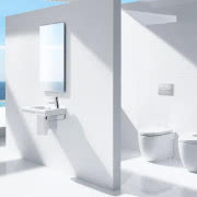 Łazienka urządzona produktami Roca