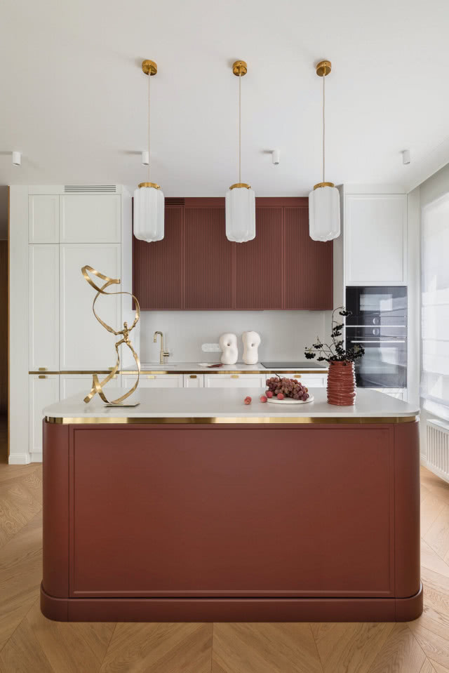 wyspa kuchenna w mieszkaniu 