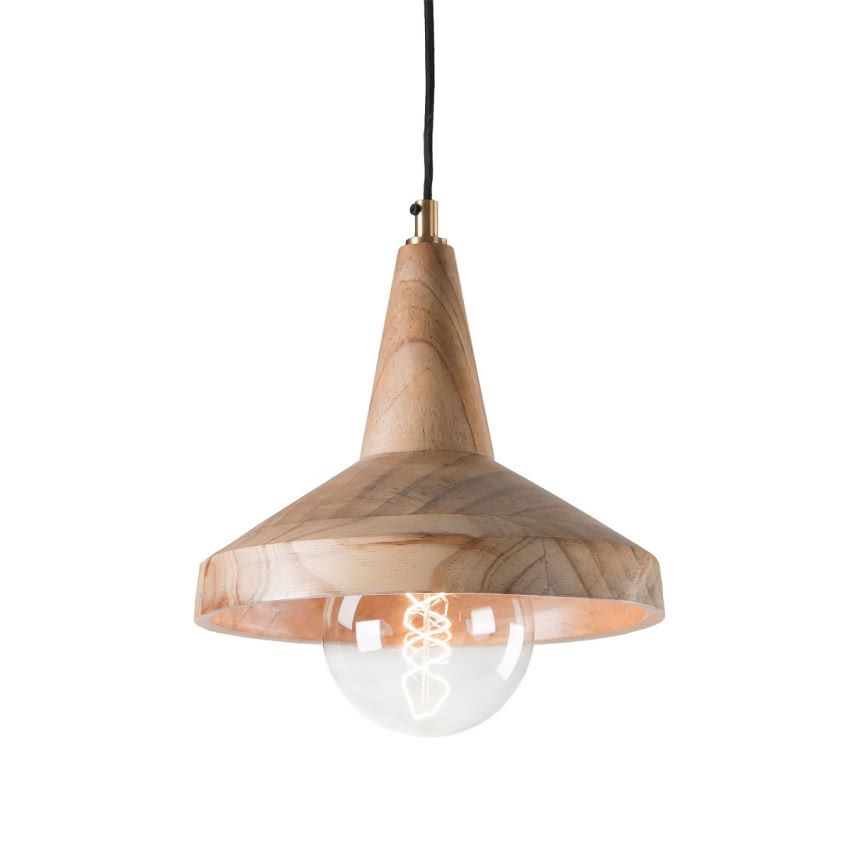 Lampa wisząca z drewna mango Aller II, La Forma,...