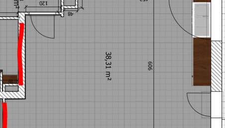 Salon z 2 wejściami