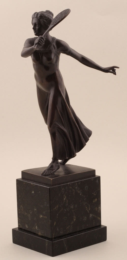 Figura "Tenisistka", Francja, Jean Beck, pocz....