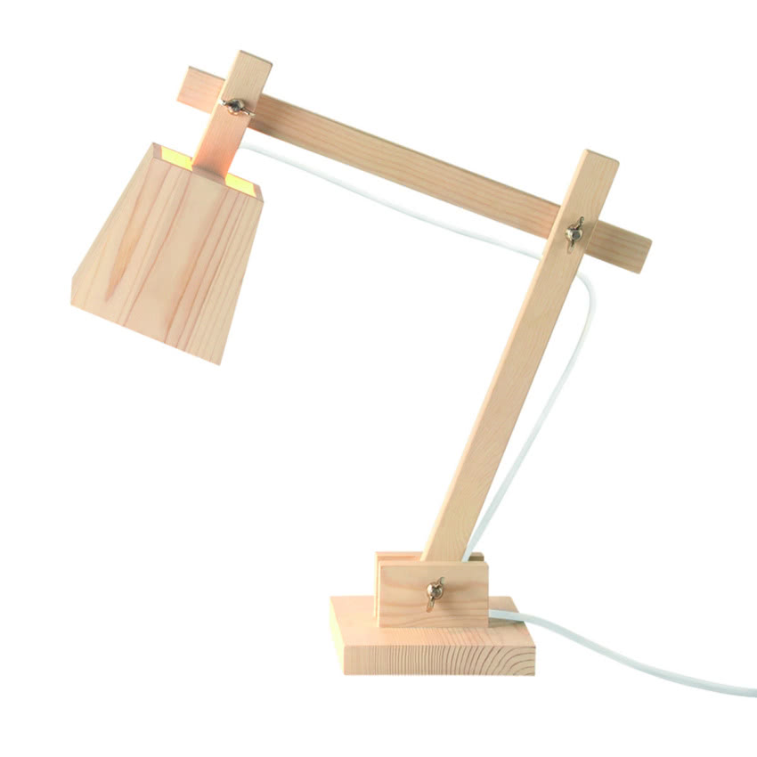 Lampa biurkowa Wood Lamp z sosny, Muuto,
ATAK...