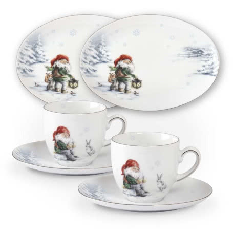 Serwis kawowy z filiżanką Santa Christmas - Twój klucz do wyjątkowych świąt
