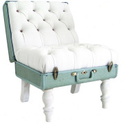 Stolik ze schowkiem, zrobiony z pomalowanej...