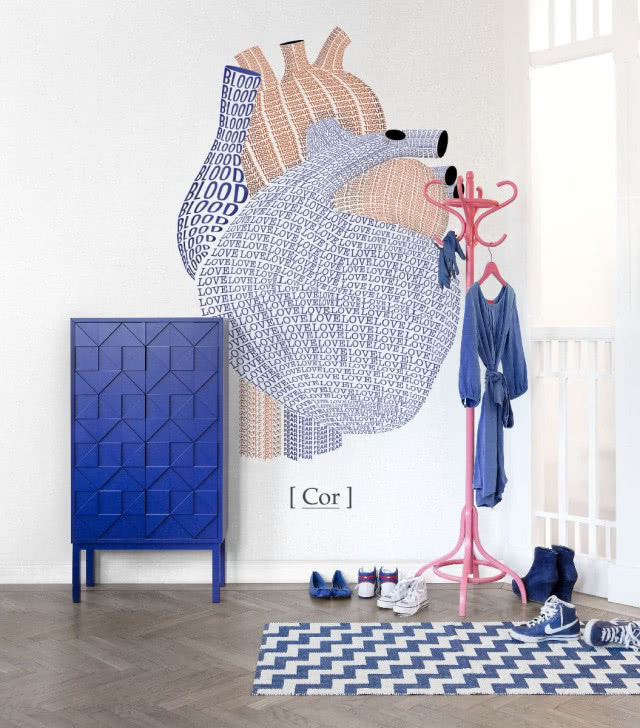 Organs. Fototapeta z kolekcji Communication, wykonana z poliestru i celulozy, 1,8 x 26,5 cm, na zamówienie dostępna w każdym rozmiarze, Mr Perswall, MESMETRIC