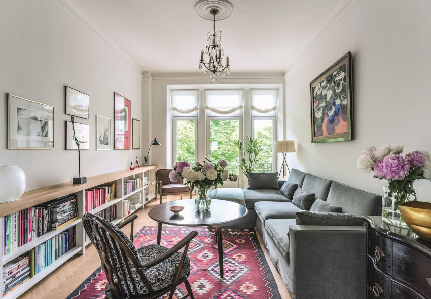 Salon to miejsce relaksu. Miękki dywan...