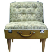 Stolik ze schowkiem, zrobiony z pomalowanej...