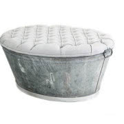 Stolik ze schowkiem, zrobiony z pomalowanej...