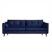 Sofa z aksamitu Alva (3-osobowa), Port Maine