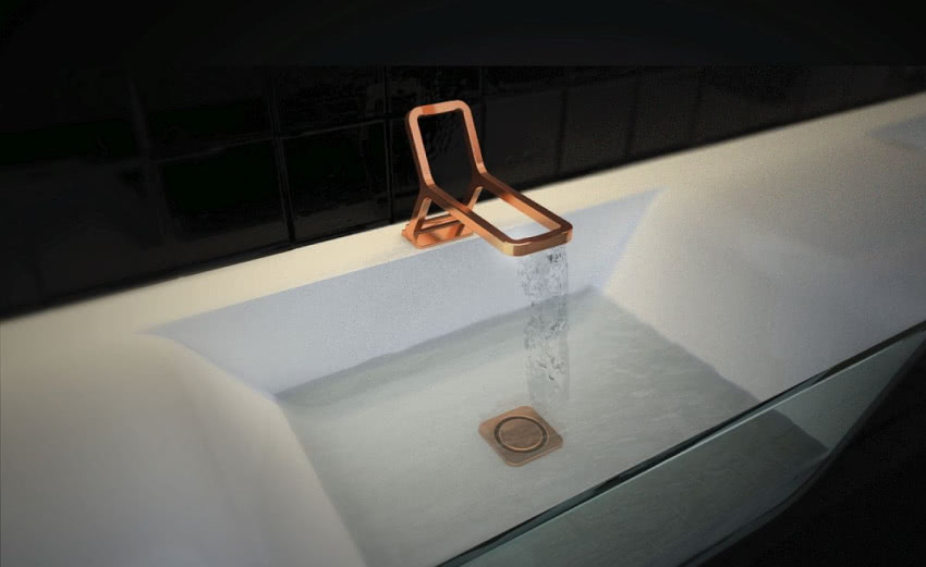 B-side - projekt miedzianego kranu autorstwa...