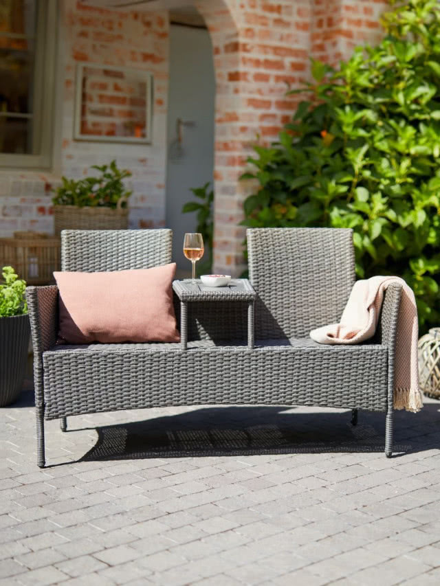 ławka na taras fotel podwójny JYSK