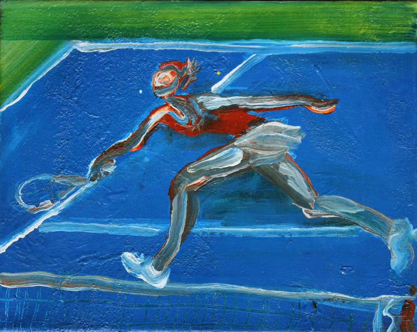 Sebastian Kularski, "Tenisistka", 2008, technika...