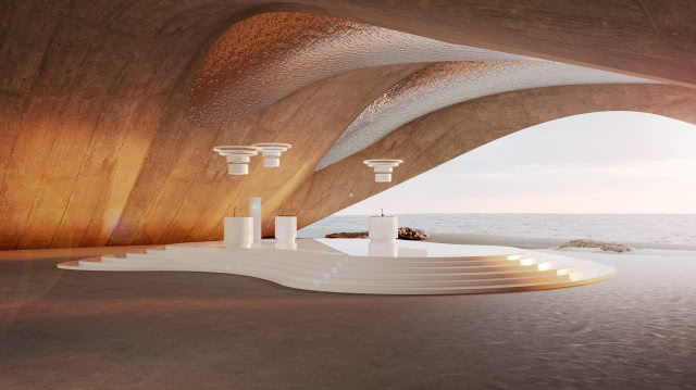 jaskinia, AGD, Morze, piasek