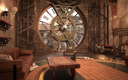 Styl steampunk we wnętrzach. Victorian Science Fiction - magiczna podróż do innego świata