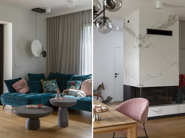 kominek obudowany spiekiem